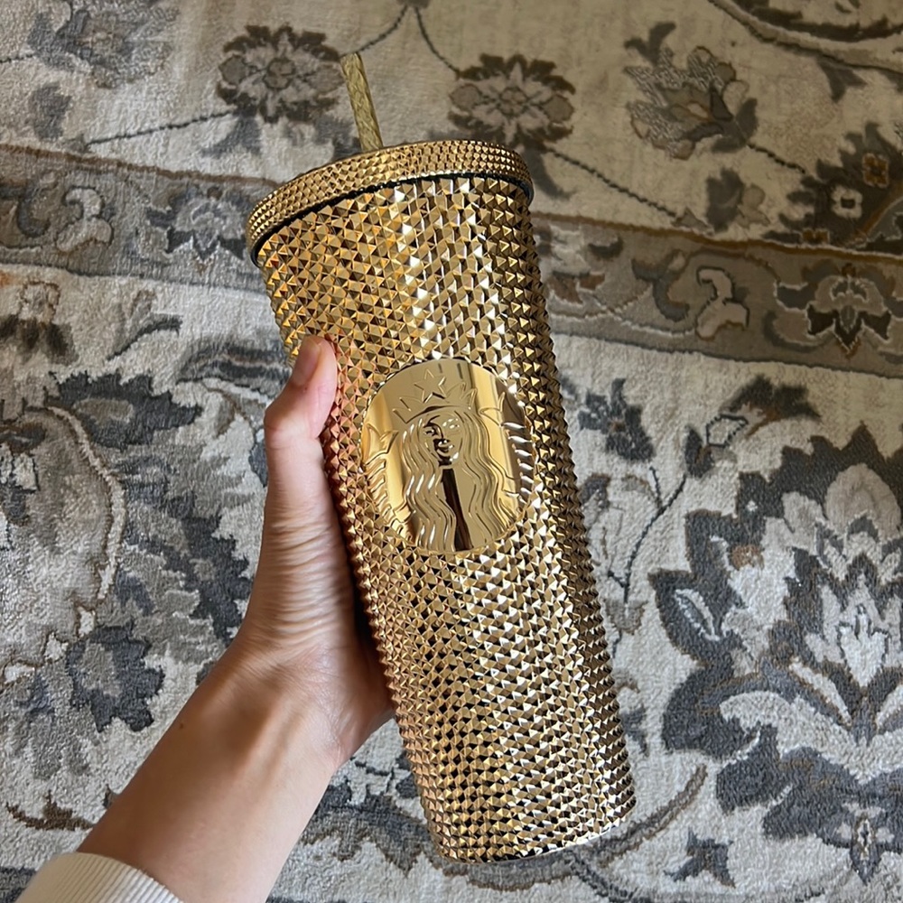 New with Tags Starbucks Bling Tumbler in Gold